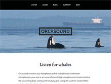 Tablet Screenshot of orcasound.net